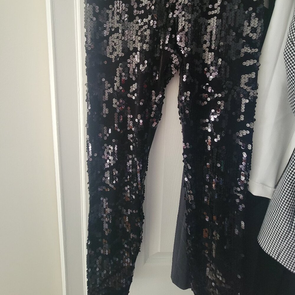 Express Sequin & Velvet Legging (XS)